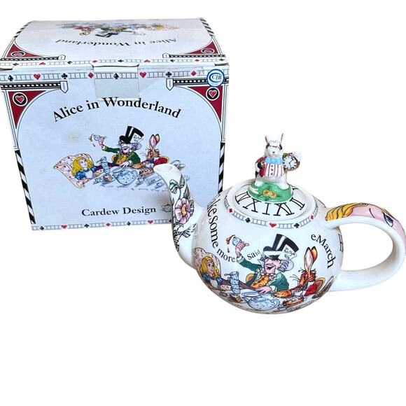 New in Box Cardew Design Alice in Wonderland Porcelain Small tea pot - Picture 10 of 10